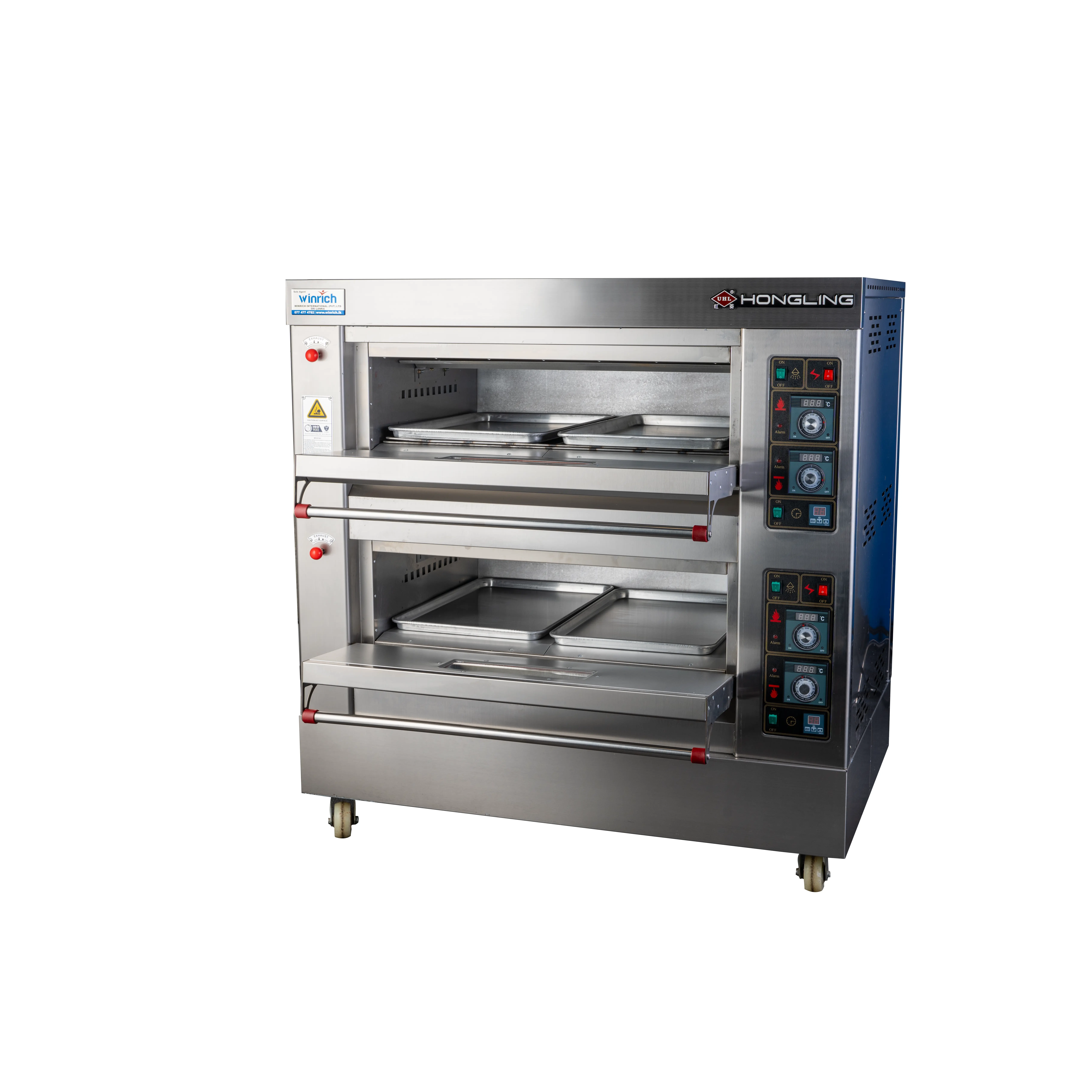 Gas Oven-HLY-204EB-(2 Deck 4 Trays)-(SS201) - Thumbnail 1