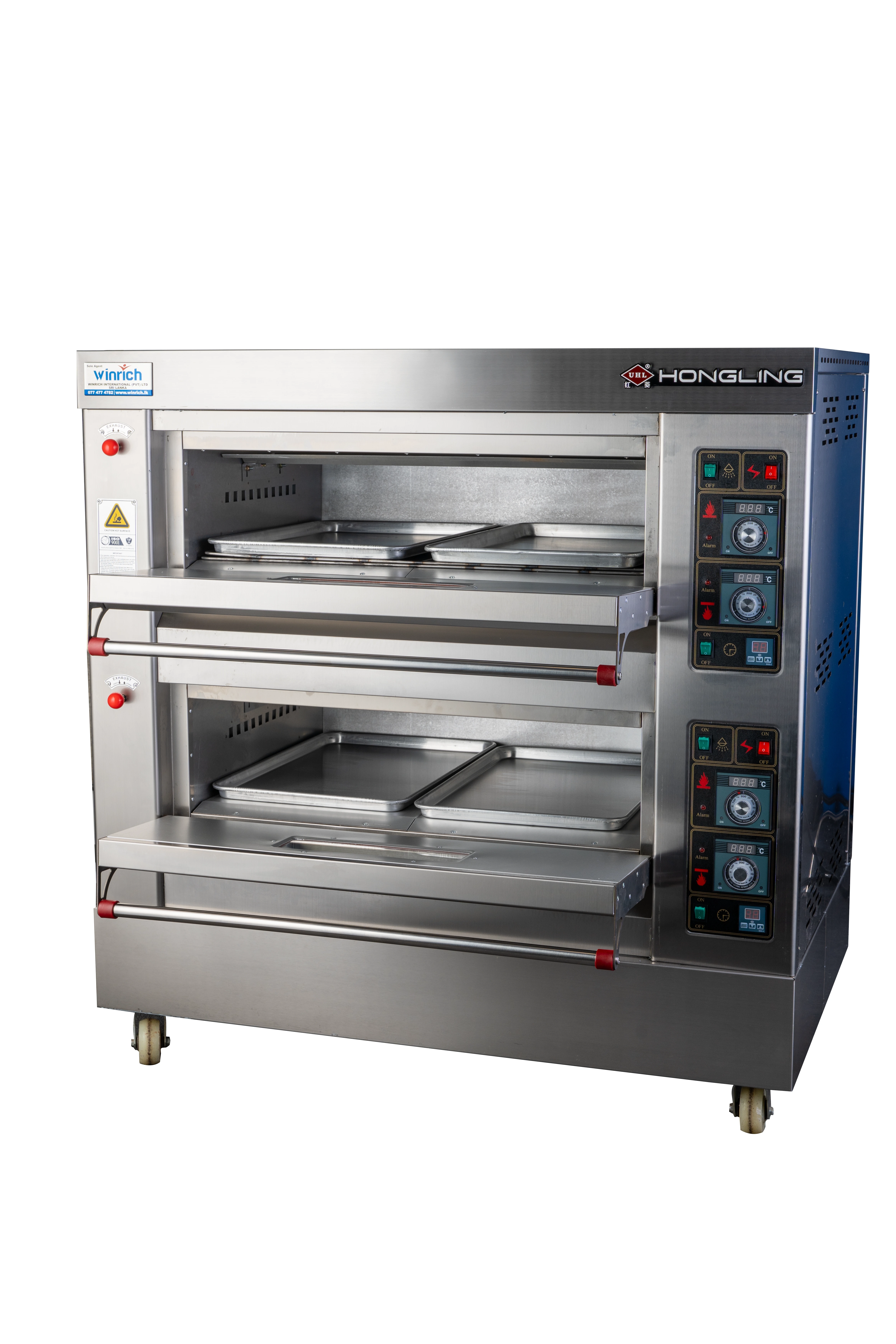 Gas Oven-HLY-204EB-(2 Deck 4 Trays)-(SS201) - Thumbnail 2
